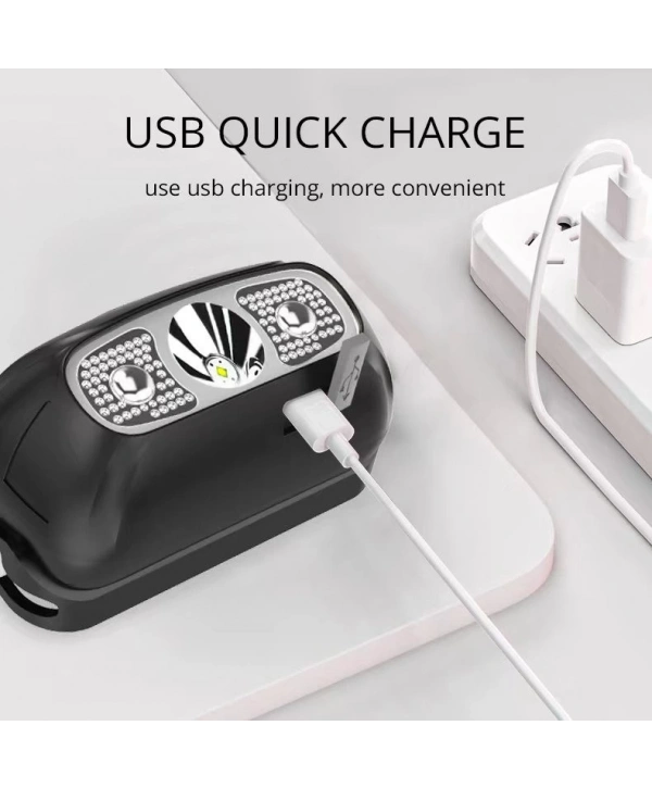 Baretta Brt61 Xpe Pearls Led Hareket Sensörlü Mini Usb Şarjlı Kafa Feneri