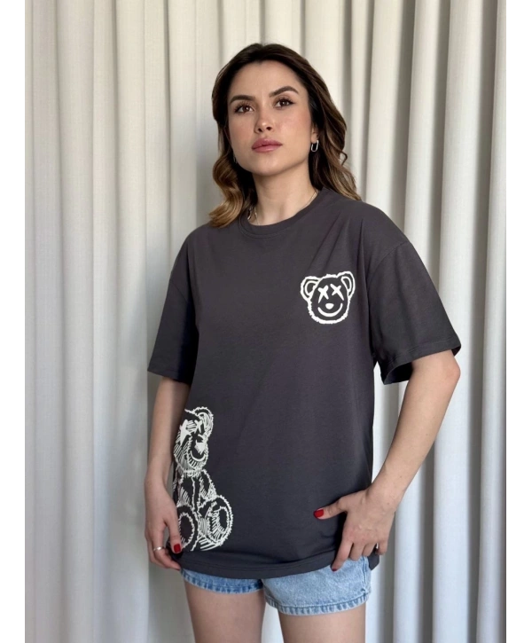 Baskılı ayıcıklı tişört