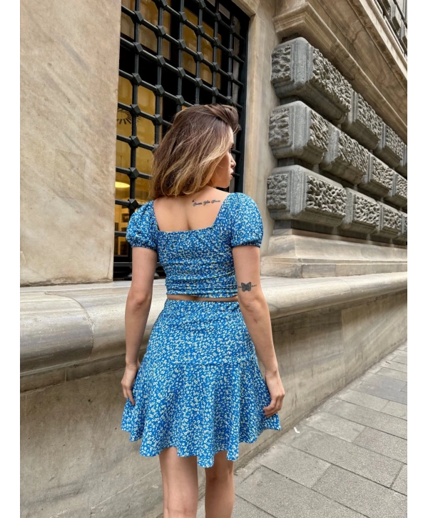 Baskılı etekli takım