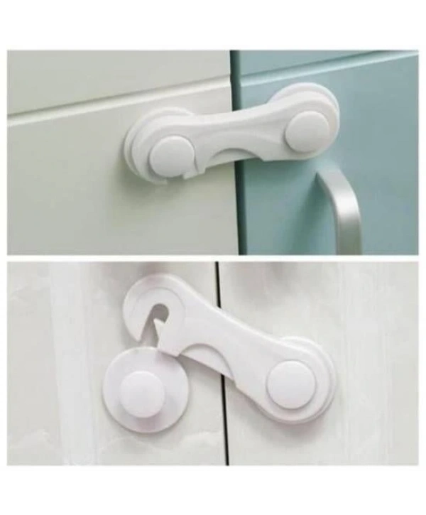 Bebek Çocuk Güvenliği Çekmece Ve Dolap İçin Kendiliğinde Yapışkanlı Vidasız Kapak Kilidi