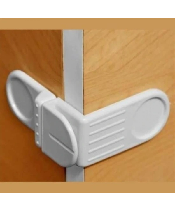 Bebek Çocuk Güvenlik Çekmece Ve Dolap İçin Kendiliğinde Yapışkanlı Vidasız Köşe Kapak Kilidi