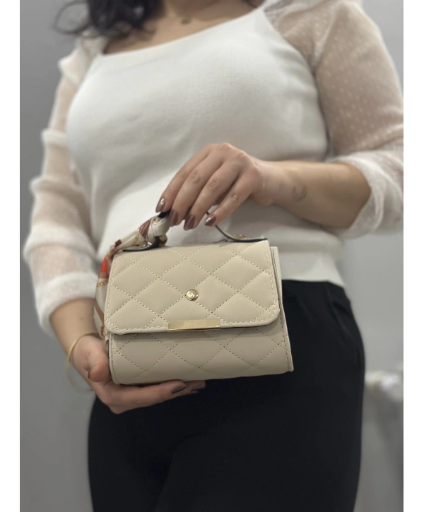 Bej cilt zoje çanta