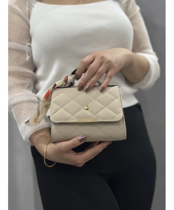 Bej cilt zoje çanta