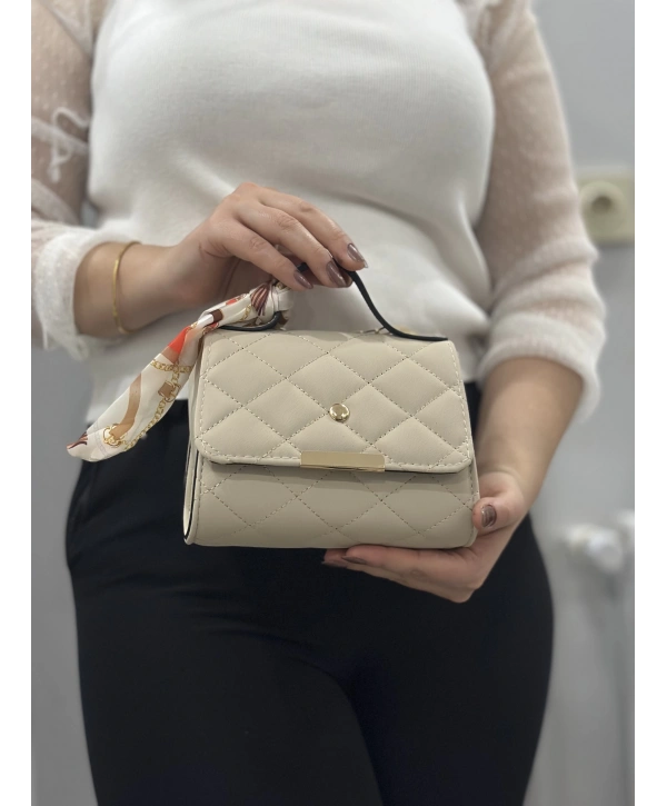 Bej cilt zoje çanta