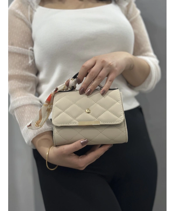 Bej cilt zoje çanta