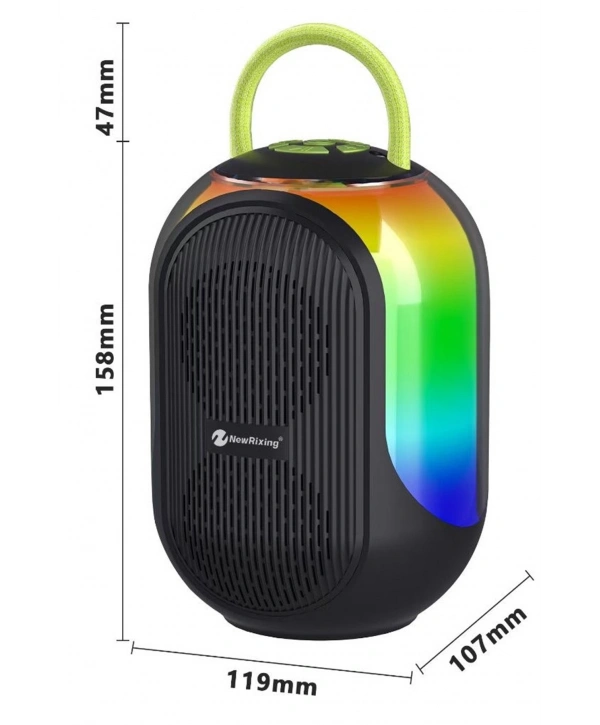 Bluetooth Çift Mikrofonlu Kablosuz Karaoke Rgb Işıklı Yüksek Sesli Müzik 4 Ses Degıstırme