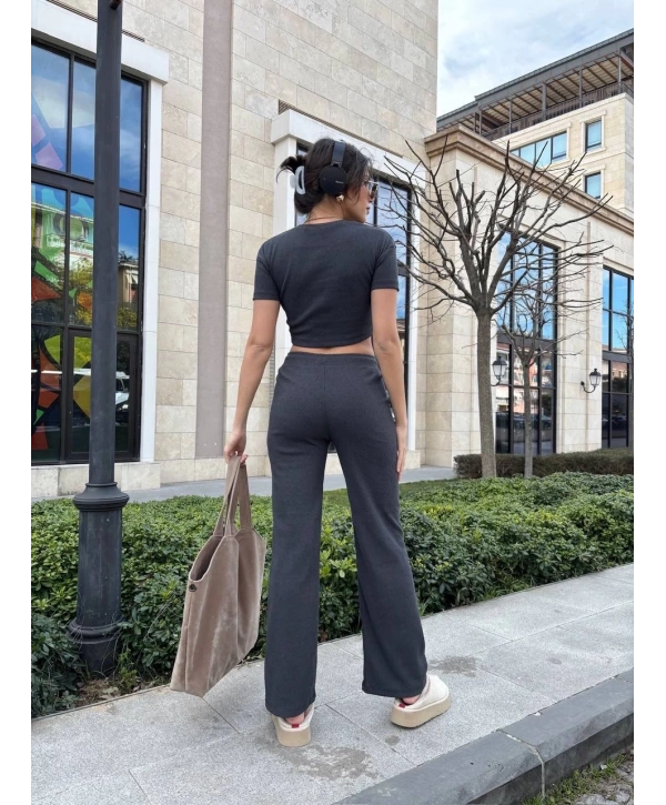 Bol paça pantolonlu alt üst takım