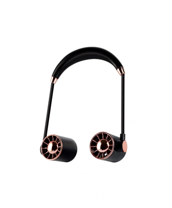 Boyunluk Fan Hava Soğutucu Vantilatör Boyuna Asmalı Şarjlı 3 Kademeli Mini Klima Siyah