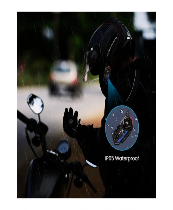 Bt57 Motosiklet Kask Kulaklık Intercom Işıklı Motorsiklet Interkom