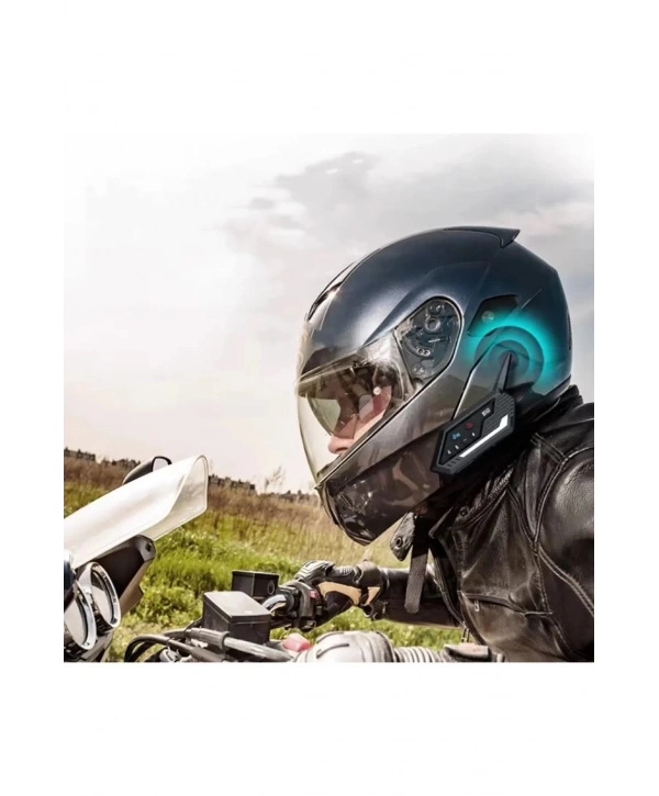 Bt62 Motosiklet Kask Kulaklığı Bluetooth Intercom 2 Intercom Bağlantılı