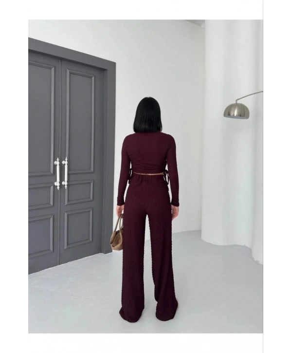 Bubble alt üst takım bordo pt510446