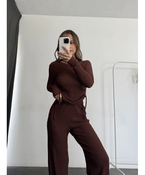 Bubble alt üst takım kahve pt510446