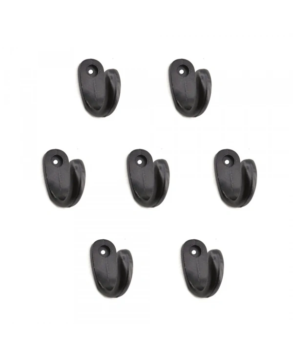 Büyük Tekli Fincan Askı, Dekor Askısı - Siyah, 100 Adet, 12x23x30 Mm