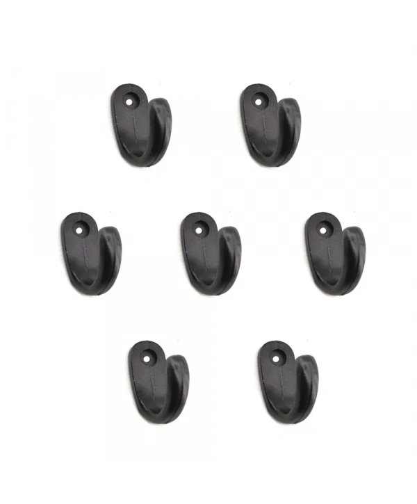 Büyük Tekli Fincan Askı, Dekor Askısı - Siyah, 12x23x30 Mm