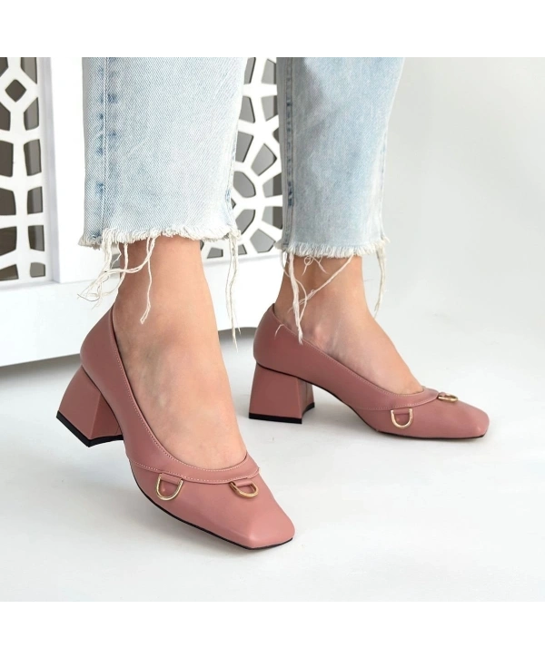 Cande Pudra Cilt Topuklu Ayakkabı