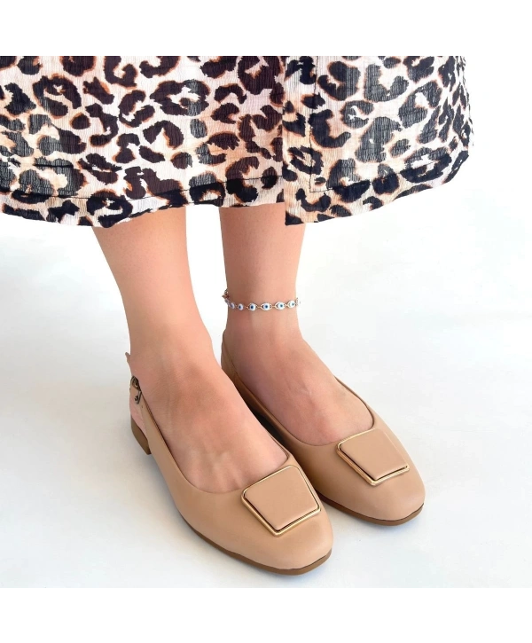 Canka Nude Cilt Babet Ayakkabı