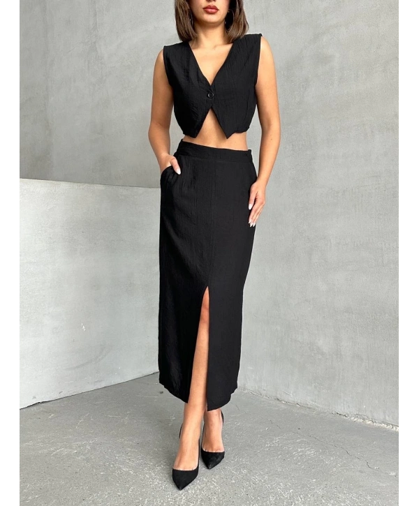 Çilek takım etek yelek