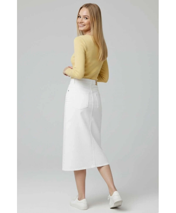 Çıtçıt Detaylı Bluz Sarı T4343