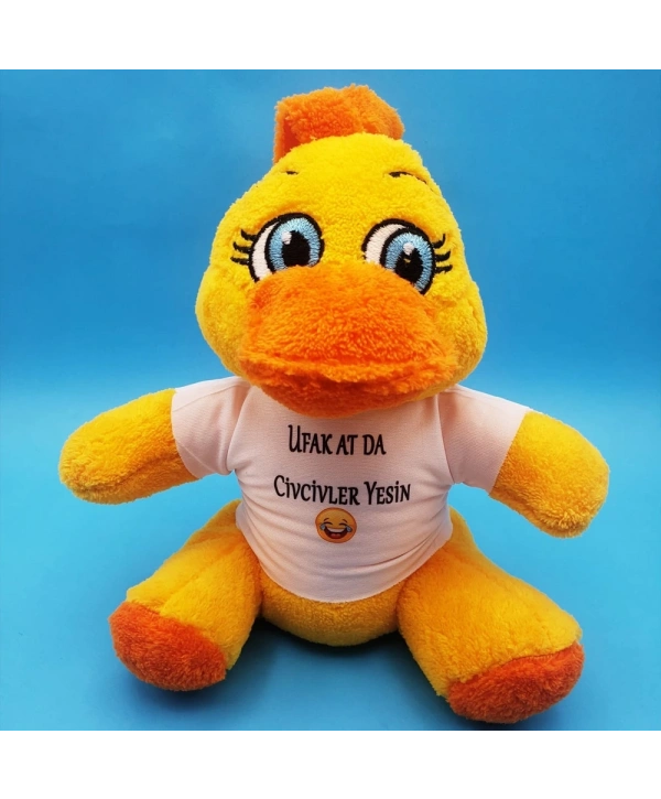 Civciv Oyuncak Ufak At Da Civcivler Yesin Tişörtlü