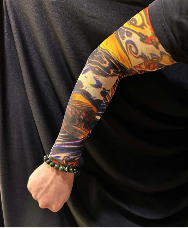 Çorap Dövme Giyilebilir Kol Bacak Dövmesi Likralı 2 Adet Model 27