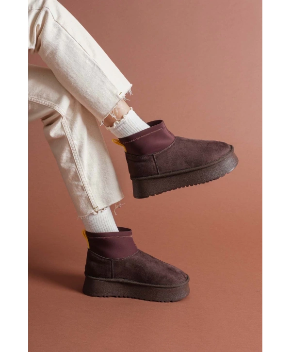 Cuen Kahverengi Süet Bot