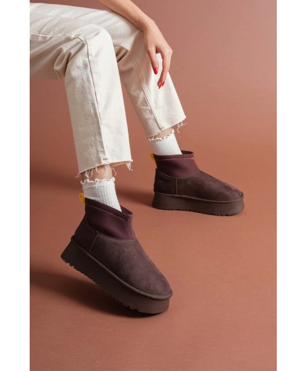 Cuen Kahverengi Süet Bot