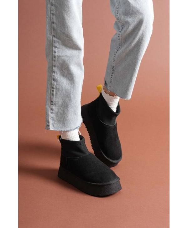 Cuen Siyah Süet Bot