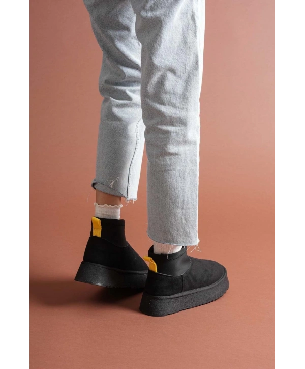 Cuen Siyah Süet Bot