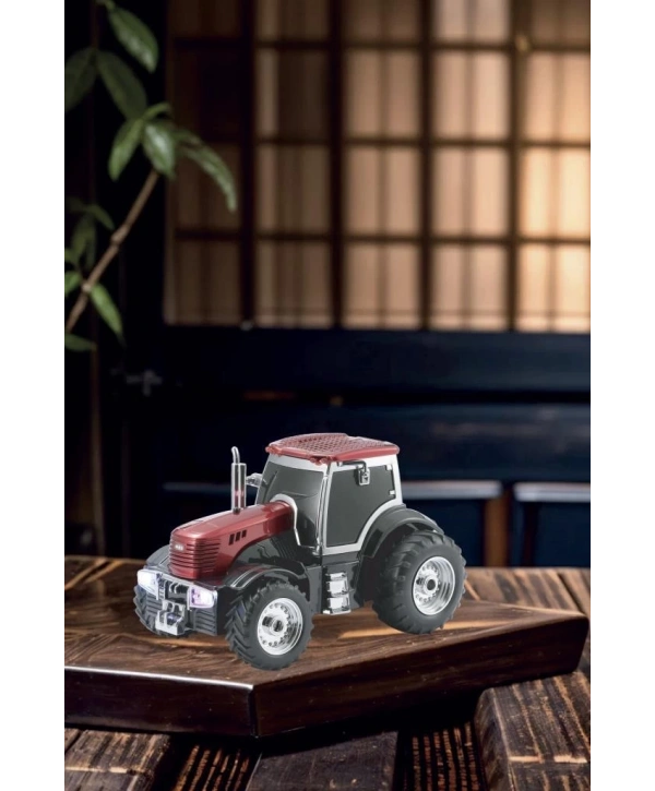 D42 Kırmızı Traktör Tasarım Usb/fm Radyo Bluetooth Hoparlör Speaker