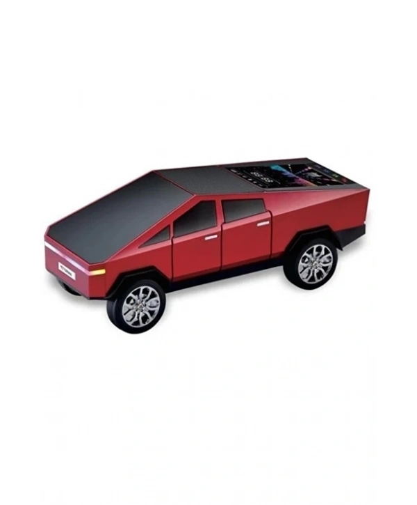 D68 Cyber Model Araba Tasarımlı Bluetooth Hoparlör 15w Güçlü Ses Rgb Led /tws/usb Kırmızı