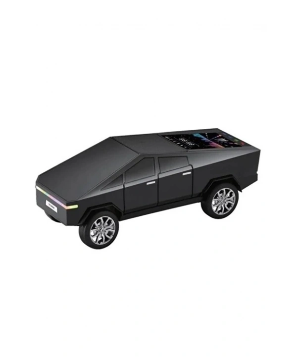 D68 Cyber Model Araba Tasarımlı Bluetooth Hoparlör 15w Güçlü Ses Rgb Led /tws/usb Siyah