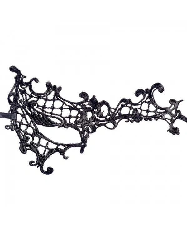 Dantel Tül Malzemeden İmal Sarı Renk Balo Parti Maskesi Venedik