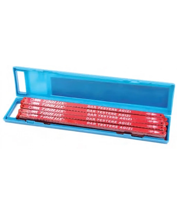 Dar Demir Testere Ağzı Çift Taraflı - 10 Adet