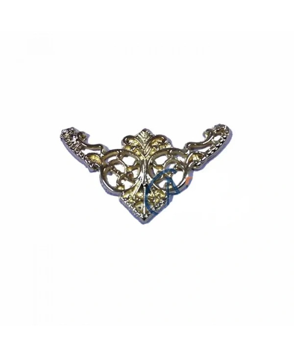 Dekoratif Köşe Süsü, Köşelik - Küçük, 19x34mm, Sarı, 1 Adet