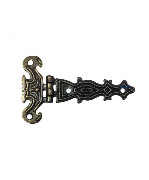 Dekoratif, Sac Tek Kuyruklu Menteşe - 40x68 Mm, Küçük, Antik, 1 Adet