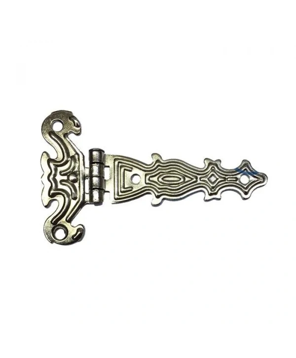 Dekoratif, Sac Tek Kuyruklu Menteşe - 40x68 Mm, Küçük, Nikel, 1 Adet