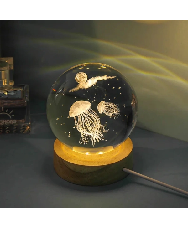 Deniz Anası Tasarımlı Cam Küre Işıklı