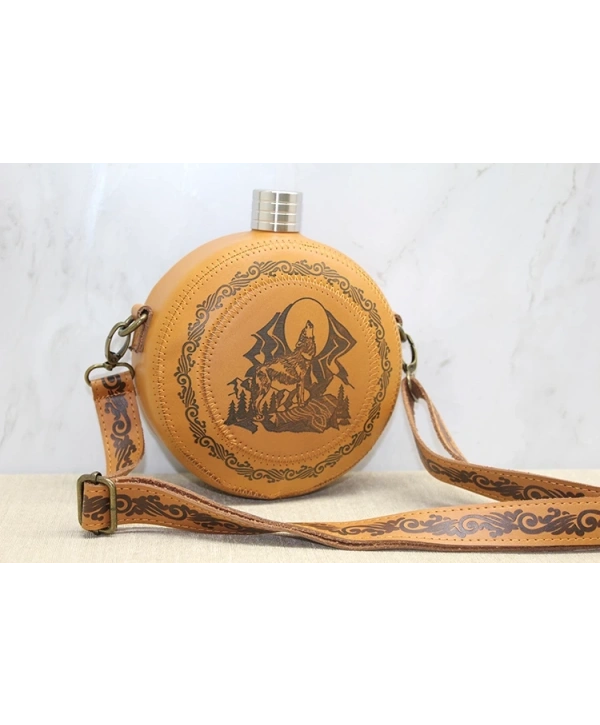 Deri Kılıflı Matara Alk3920