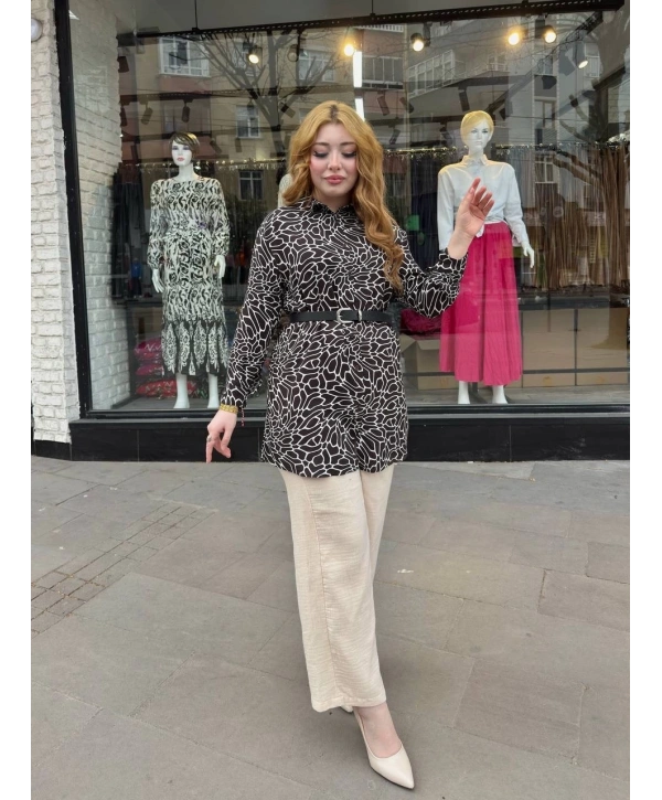 Desenli tunik gömlek