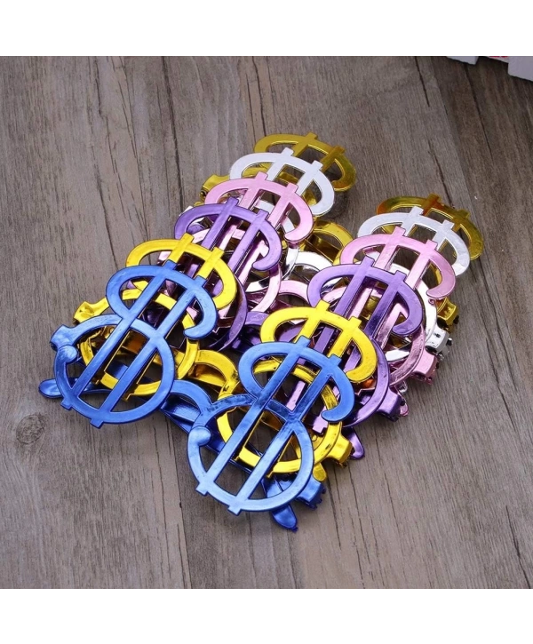 Dolar Şekilli Metalize Parti Gözlüğü 6 Adet