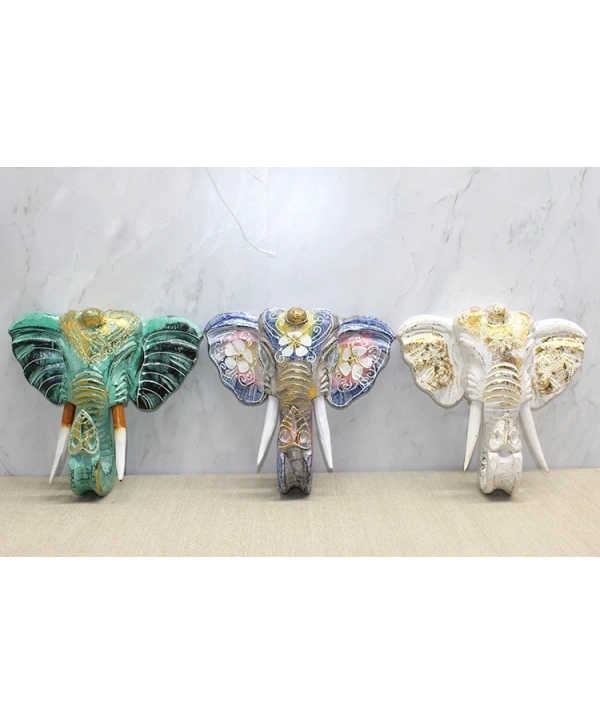 Duvara Asmalı Renkli Fil Kafası 4galıleo-26