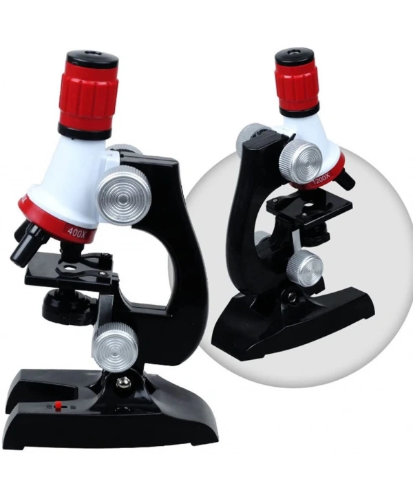 Eğitici Mikroskop Kiti Zoom Led Işıklı 100x 400x 1200x St1200x