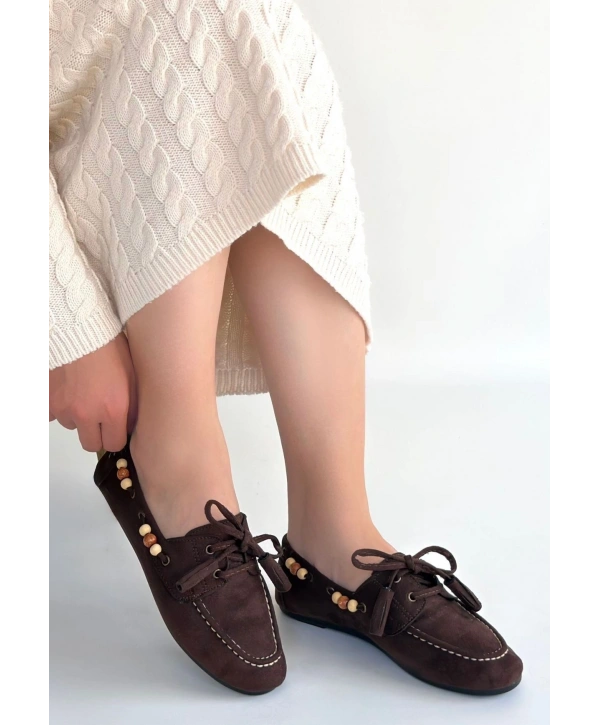 Elora Kahve Süet Babet