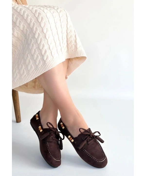 Elora Kahve Süet Babet