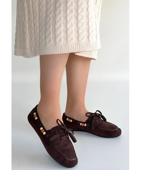 Elora Kahve Süet Babet