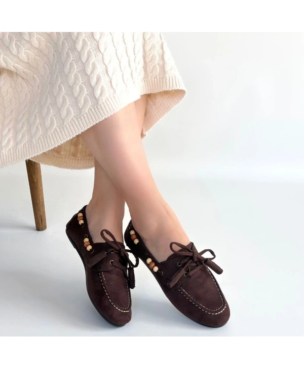 Elora Kahve Süet Babet