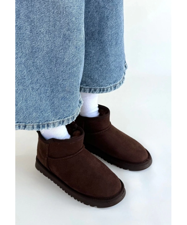 Elsa Kahverengi Süet Bot