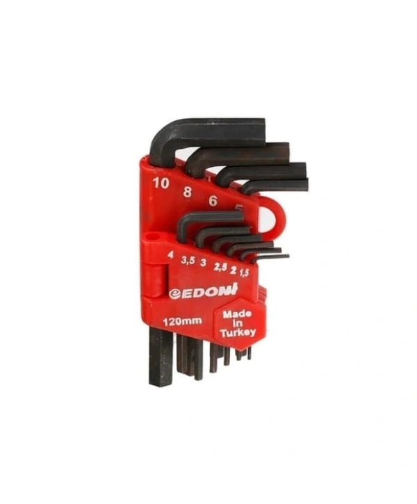 Edoni 120 Mm 10 Parça Alyan Seti Siyah