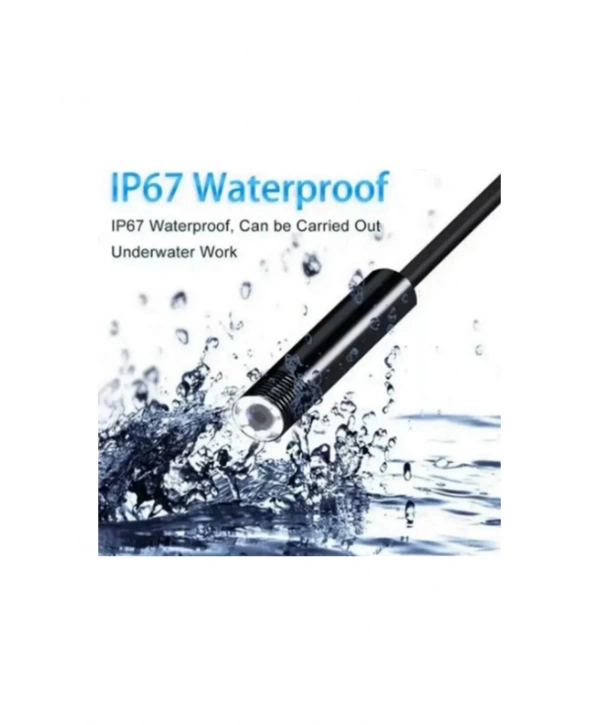 Endoskop Yılan Video Kamera Led’li 5 Metre 7 Mm Sert Kablo Yüksek Kaliteli Stereo
