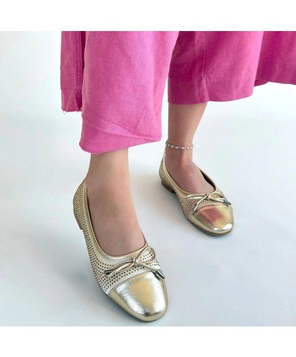 Etya Gold Cilt Babet Ayakkabı